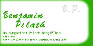 benjamin pilath business card